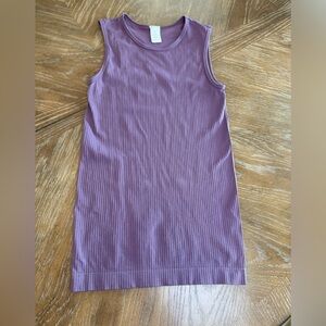 ZYIA Mauve Ribbed Tank Top
